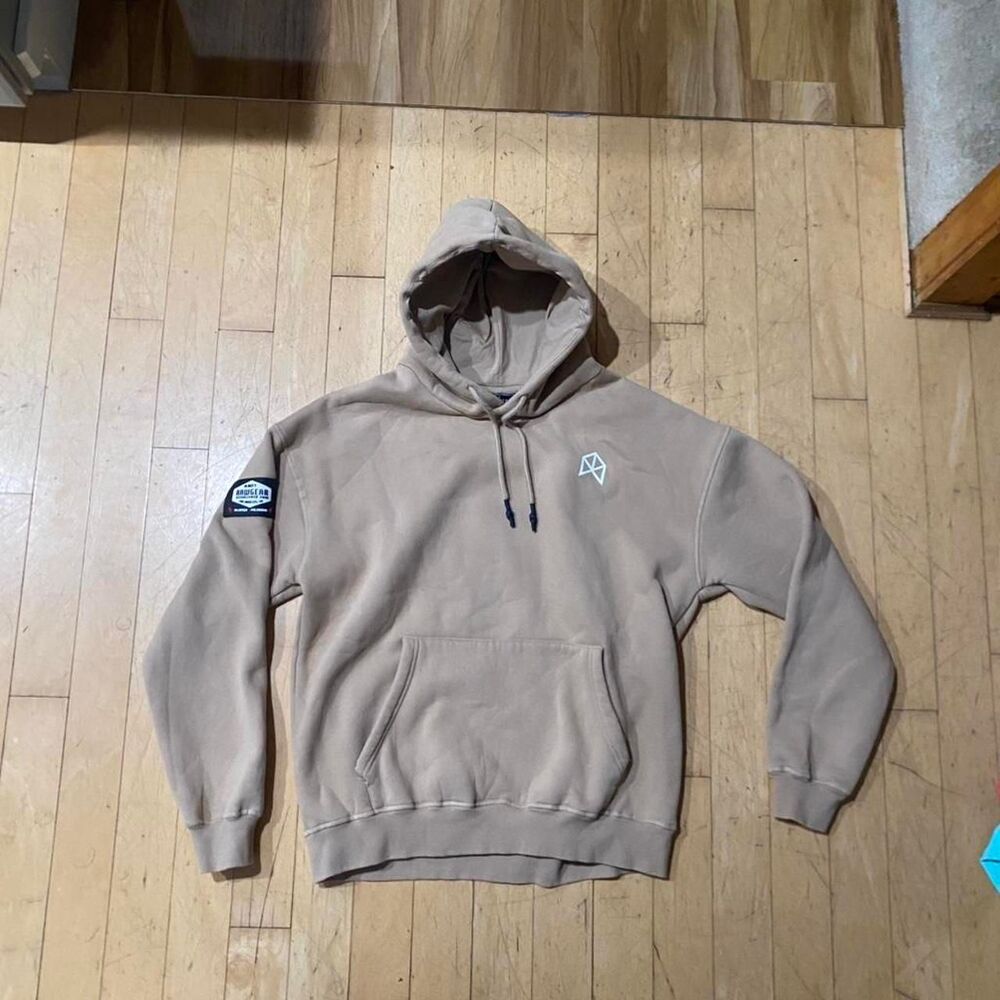 Rawgear Men's Tan and Cream Hoodie